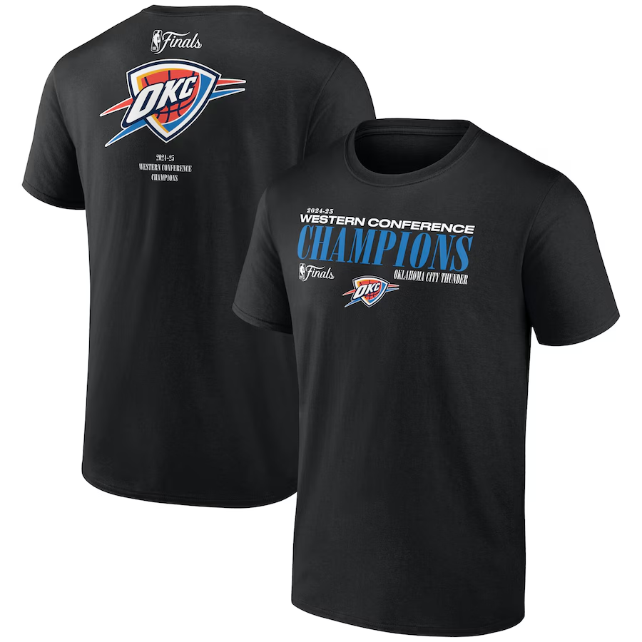 Men Oklahoma City Thunder  short T Shirt 2025